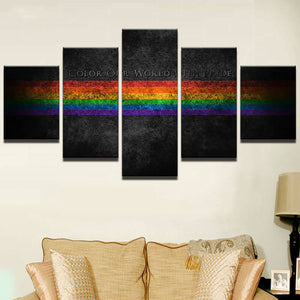 Abstract Rainbow Canvas