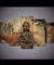 Meditating Buddha figure canvas