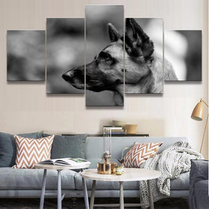 Dog painting canvas