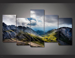 Mountains in Switzerland Canvas