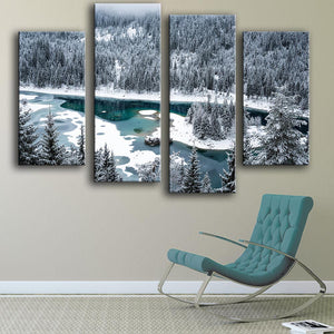 Lake in Switzerland Unframed canvas