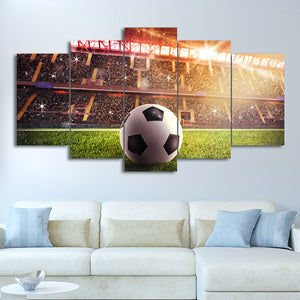 Soccer field canvas